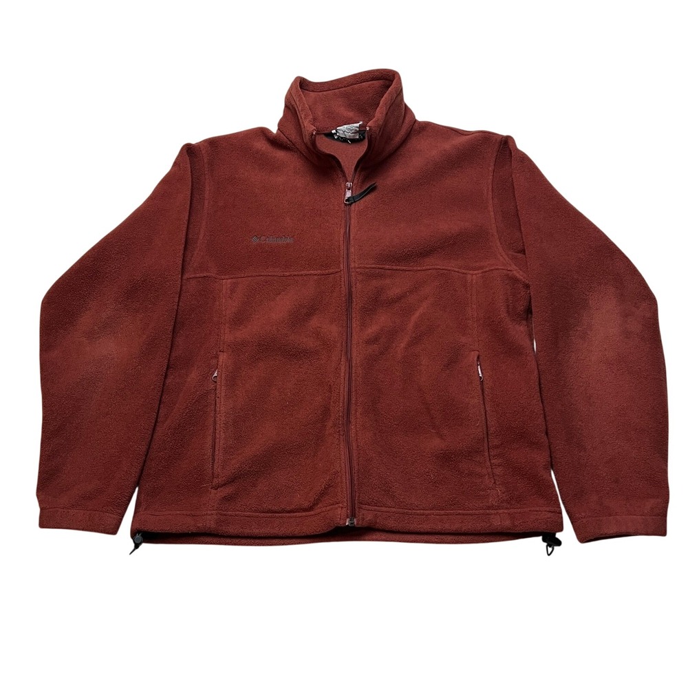 Columbia Fleece‎ Jacket Mens M Red Steens Mountain Full Zip WM6113 Soft Outdoor